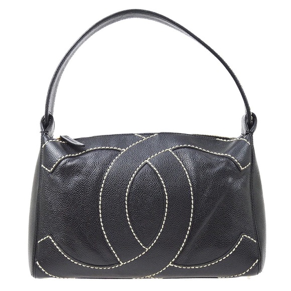 ๐โจ CELEBRITY โจ๐ RARE CC WILD stitch CHANEL ZIPPER BAG - Picture 2 of 16